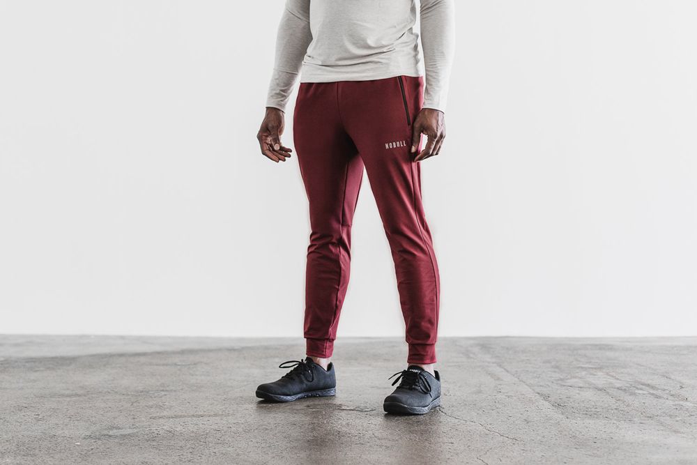 NOBULL Men's Joggers - Wine - Ireland (4531ICNQF)